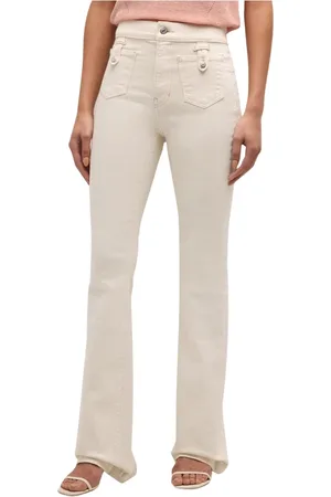 VERONICA BEARD Boot-cut Jeans, female, , W26, Cream Flare Jeans High Rise