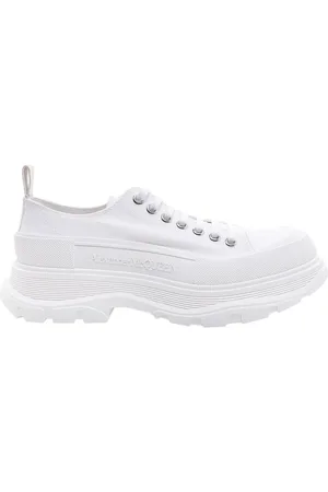 Alexander McQueen Canvas Trainers with Contrasting Laces
