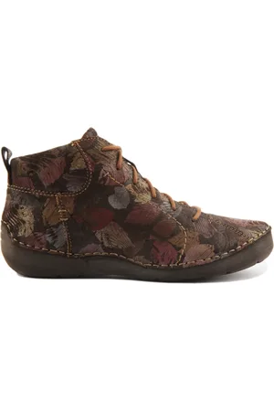 Josef Seibel Lace-up Boots, female, , 4 UK, Brown Ankle Boots with Lace Closure