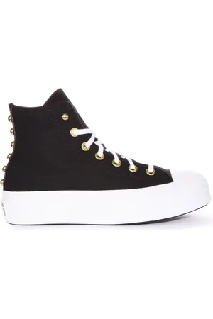 Converse Sneakers, female, , 3 UK, Platform Studded Trainers in Gold