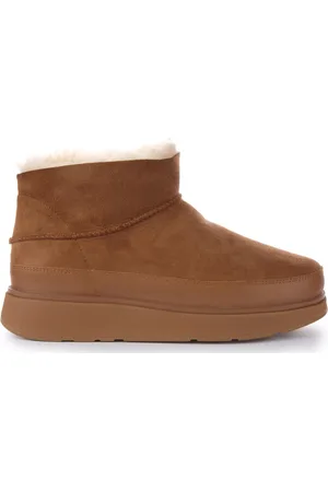 FitFlop Winter Boots, female, , 8 UK, Shearling Suede Ultra Mini Boots