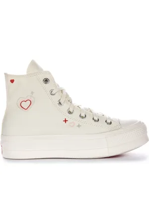 Converse Platform Trainers with Y2k Hearts