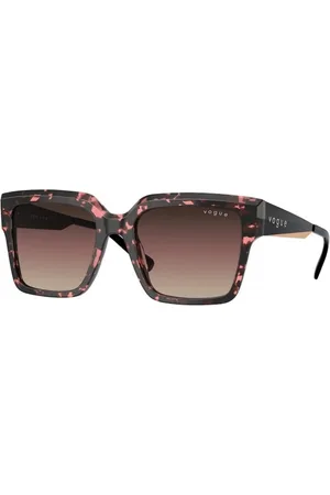 vogue Sunglasses, unisex, , 54 MM, Red Gradient Brown Purple Black Sunglasses