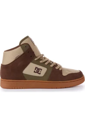 Dcshoes Water-Resistant High-Top Trainers in Brown