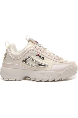 Fila Python Print Chunky Trainers Cream
