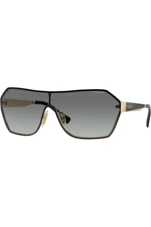 vogue Sunglasses, unisex, , 41 MM, Gold Frame with Gray Gradient Lenses