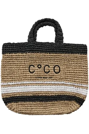 Co`Couture Tote Bags, female, , ONE SIZE, Handwoven Straw Shopper Bag