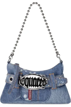 Dsquared2 Gothic Denim Bag with Maxi Buckle