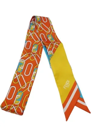 Fendi Pre-owned Scarves, female, , ONE SIZE, Pre-owned Silk scarves