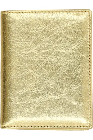 Comme des Garçons Wallets & Cardholders, unisex, , ONE SIZE, Gold Leather Cardholder Wallet