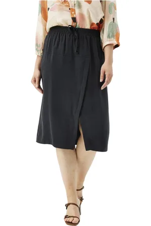 In Front Zoey Skirt with Elastic Waist
