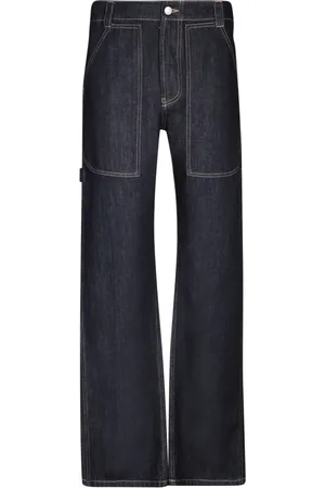Alexander McQueen Wide Jeans, male, , L, Straight-Leg Jeans