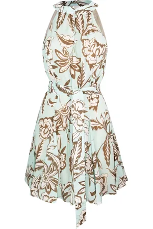 Liu Jo Short Dresses, female, , S, Floral Cotton Dress Blue