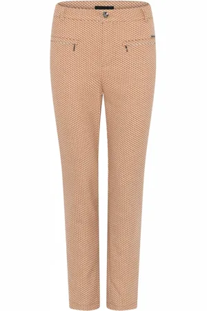 C.ro Slim-fit Trousers, female, , L, Jacquard Zip 7/8 Trousers Orange