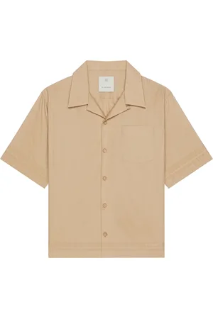 Givenchy Short Sleeve Shirts, male, , L, Hawaiian Collar 4G Pattern Shirt