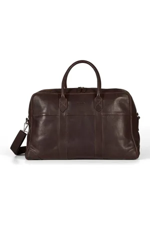 Howard London Dark Leather Weekend Bag