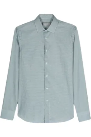CANALI Checkered Cotton Shirt