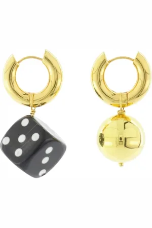 Timeless Pearly Earrings, female, , ONE SIZE, Mismatched Donut and Gold Ball Earrings