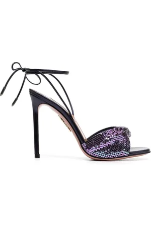 Aquazzura High Heel Sandals, female, , 4 1/2 UK, Lace-Up 110 Mesh Sandals