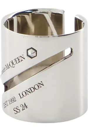 Alexander McQueen Rings, male, , 56 MM, Identity Tag Ring