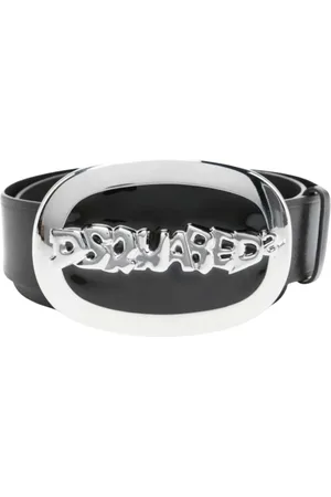 Dsquared2 Belts, male, , 85 CM, Embossed Logo Leather Belt