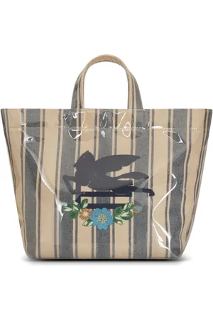 Etro Leather Stripe Print Bag