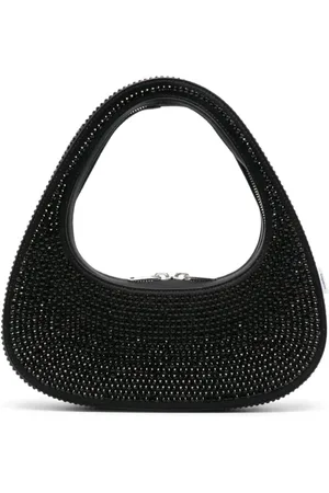 COPERNI Handbags, female, , ONE SIZE, Crystal Embellished Circular Handle Bag