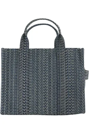 Marc Jacobs Tote Bags, unisex, , ONE SIZE, Blue Cotton Medium Tote Bag