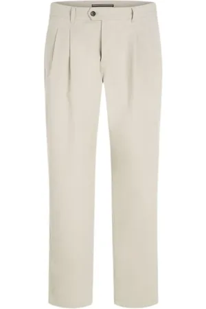 Tommy Hilfiger Wide-leg Pleated Chino Trousers