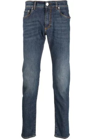Etro Slim-fit Jeans, male, , W32, Indigo Straight-Leg Jeans