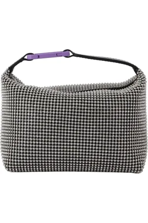 Eera EÉRA, Handbags, female, , ONE SIZE, Moonbag bag in Black Leather and Crystal