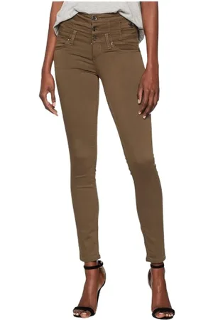 Liu Jo High Waist Skinny Jeans with Button Detail