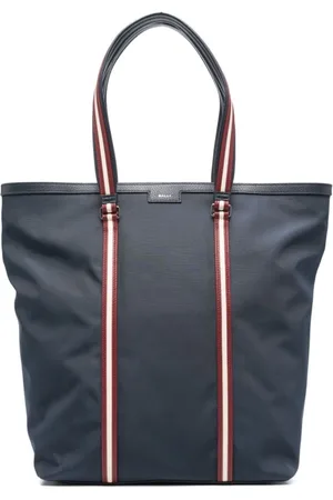 Bally Midnight Tote Bag with Stripe Detailing