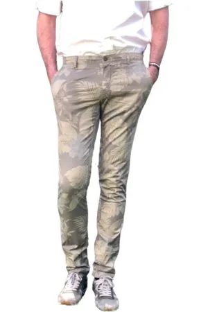 Masons Chinos, male, , 2XL, Floral Straight Cut Chino Trousers