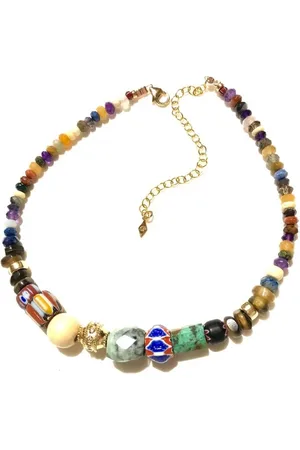 Gachon Pothier Stone Necklace with Vintage Pearls