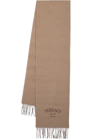 Shops NWT Versace Medusa Logo Wool Gray Scarf