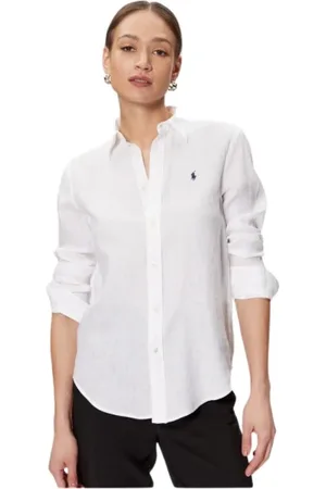 Ralph Lauren Casual Linen Shirt with Embroidered Logo