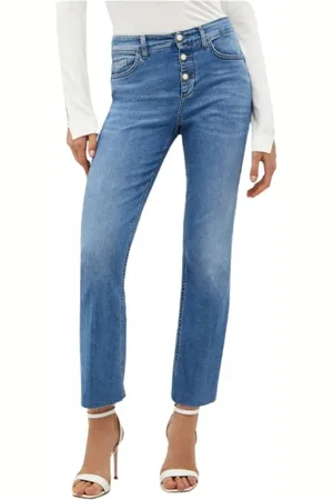 Liu Jo Straight Jeans, female, , W28, High Waist Princess Crop Flare Jeans