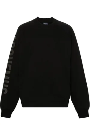 Jacquemus Sweatshirts, male, , M, Crew Neck Jumper Flocked Logo