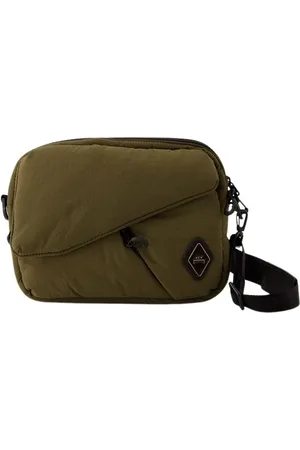 A-cold-wall* Cross Body Bags, male, , ONE SIZE, Diamond Padded Crossbody - A Cold Wall - Nylon - Khaki