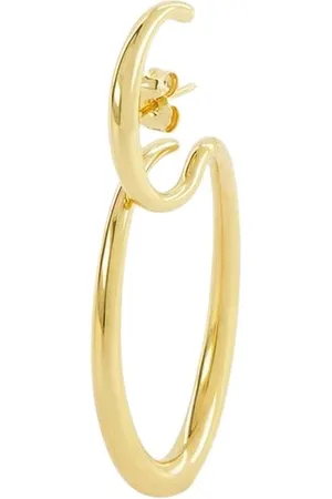 CHARLOTTE CHESNAIS Earrings, female, , ONE SIZE, Bo Delta Earring - - Silver/18K Gold Plated