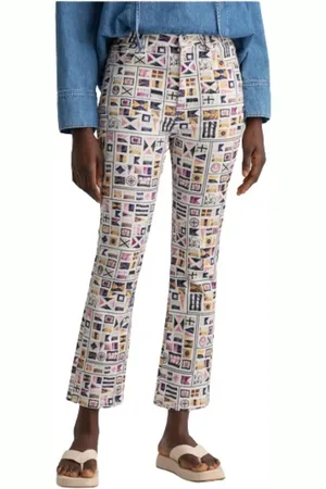 GANT Straight Jeans, female, , W27, Printed Flag Flare Jeans