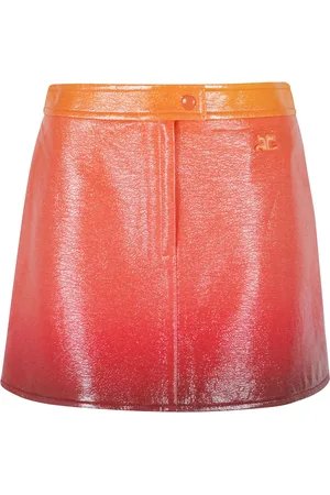 Courrèges Short Skirts, female, , XS, Gradient Sunset Vinyl Skirt