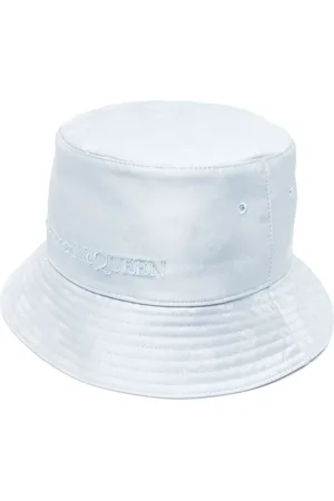 Alexander McQueen Hats, female, , M, Silk Blend Bucket Hat with Skull Motif
