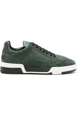 Moschino Sneakers, male, , 6 UK, Suede Trainers with Teddy Bear Logo