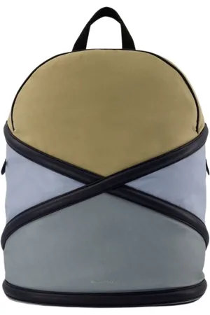 Alexander McQueen Backpacks, male, , ONE SIZE, Multi Leather Backpack with Style