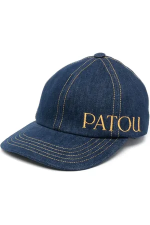 Patou Caps, female, , M, Denim Baseball Cap with Logo Embroidery