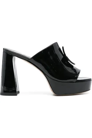 Patou Heeled Mules, female, , 6 UK, Patent Leather Sandals