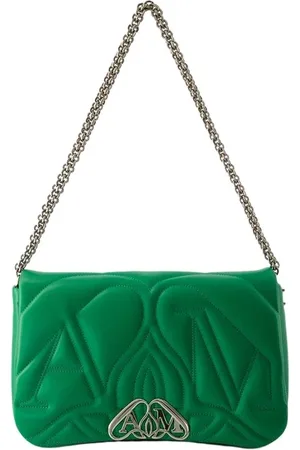 Alexander McQueen Leather Seal Crossbody Bag