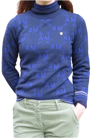 Aeronautica Militare Turtlenecks, female, , S, Printed Roll Neck Turtleneck